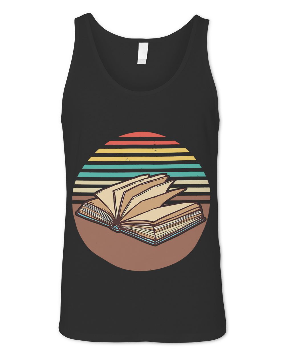 Retro Bookish Vintage Avid Book Lovers Readers Gif Shirt Unisex Jersey Tank black xs