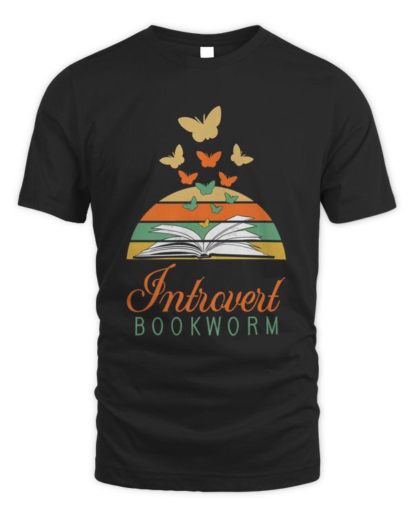 Bookworm Introvert - Fun Book Lovers Reading T-Shirt (2)