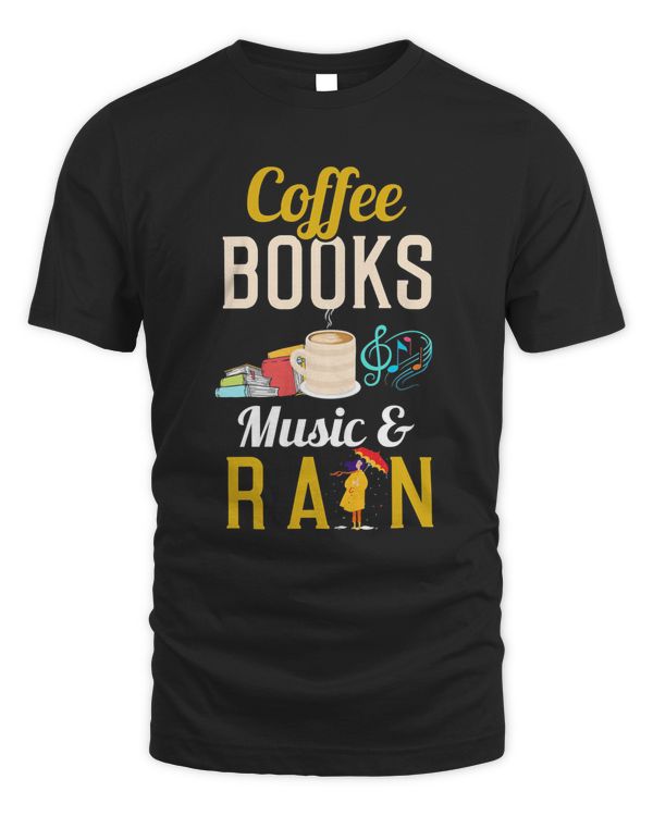 Coffee Books And Music T-Shirt